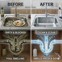 Drain blocked or smelling bad? Foaming tablets that deep-clean pipes in minutes