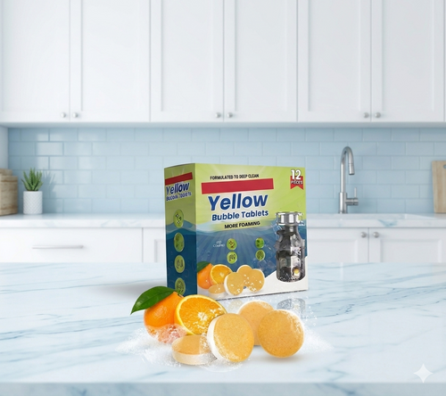 Foaming Drain Cleaning Tablets for Sink, Pipes & Disposal